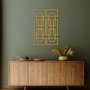 Wallity Echo Forms Juego de 2 Accesorios de Pared de Metal - Dorado